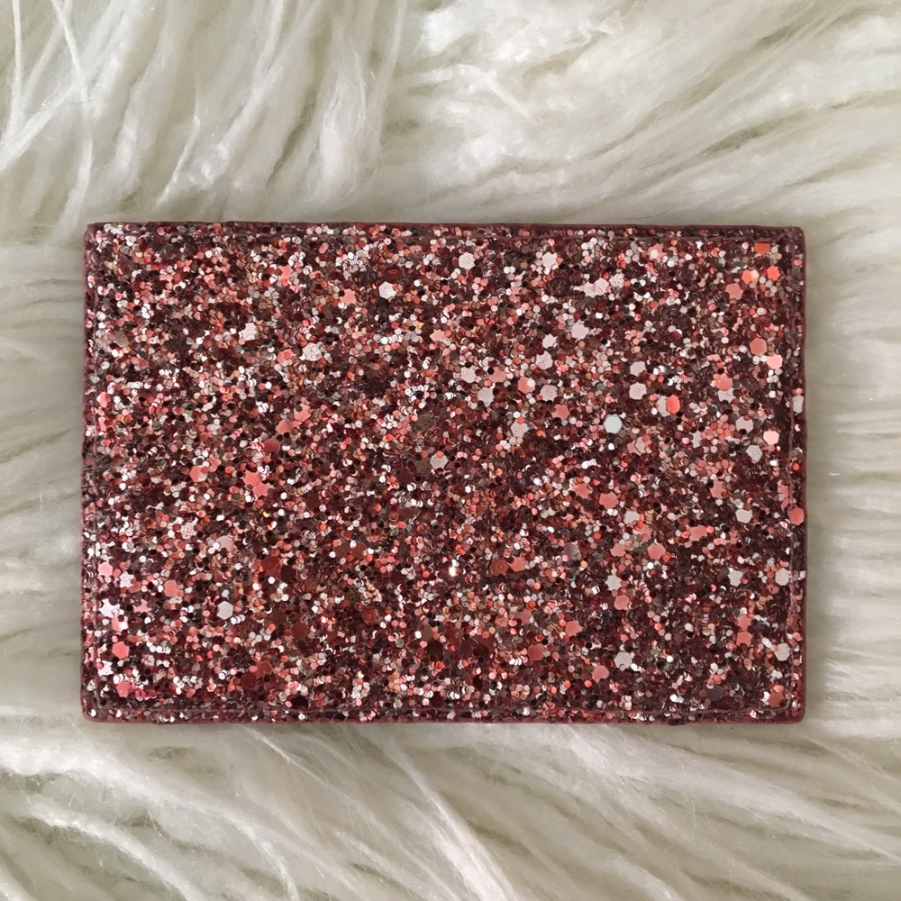 🌹 kate spade Card Holder Pink Glitter